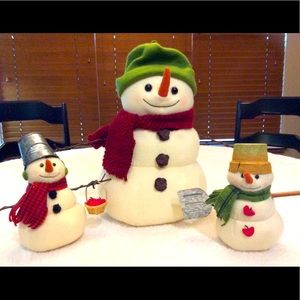 ⛄️3 Hallmark Plush Snowmen ⛄️